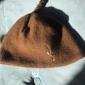 Ibex brown wool hat